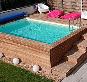 Piscine hors sol en bois Cumaru